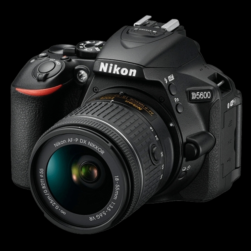 Nikon D5600 DSLR Camera - Black with Red Accent